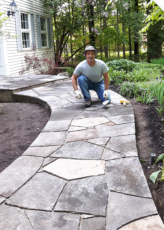 Celtic Stone Specializing In Flagstone Masonry Landscaping With Natural - Backyard Patio Stones Ottawa